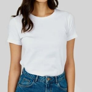 KOTN - Easy Crew T-shirt 100% Egyptian Cotton | Small | White